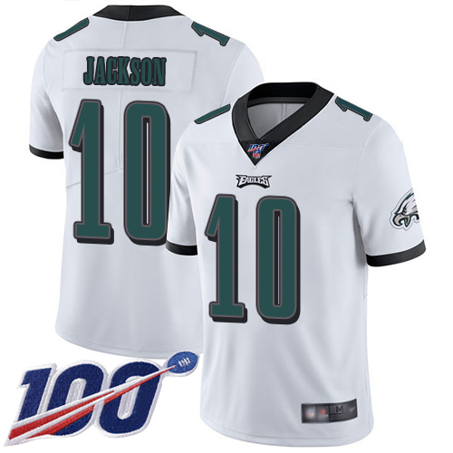 Men Philadelphia Eagles #10 DeSean Jackson White Vapor Untouchable NFL Jersey Limited Player Season->philadelphia eagles->NFL Jersey